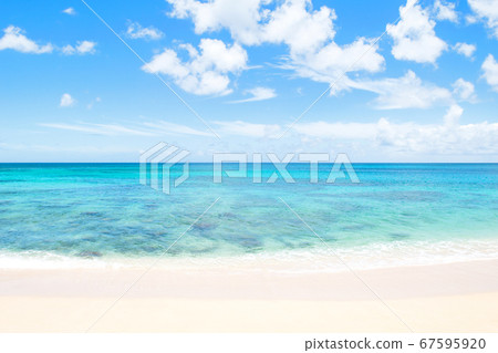 海和天空，夏威夷日落海灘 67595920