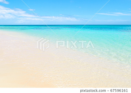 海和天空，夏威夷日落海灘 67596161