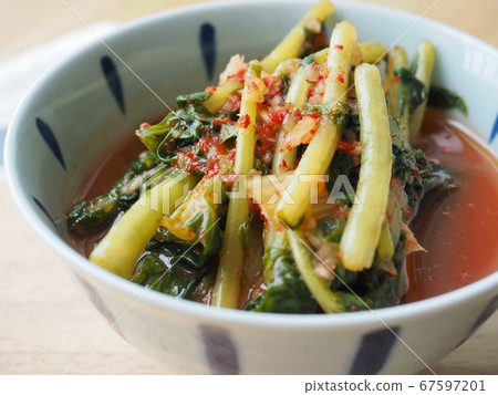 Korean traditional food Yeolmu Kimchi 67597201