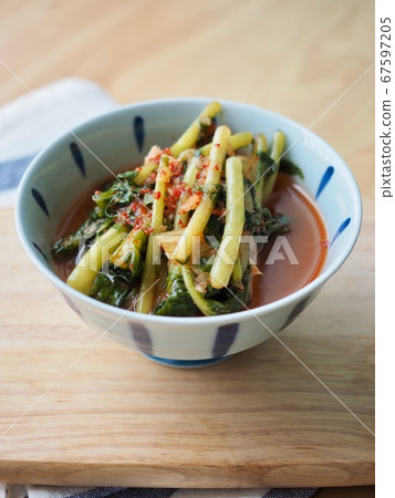 Korean traditional food Yeolmu Kimchi 67597205