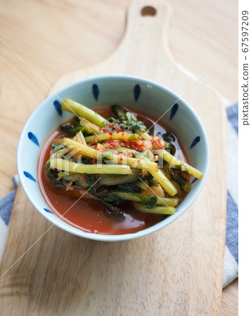 Korean traditional food Yeolmu Kimchi 67597209