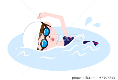 游泳的女人 游泳的女人 67597855