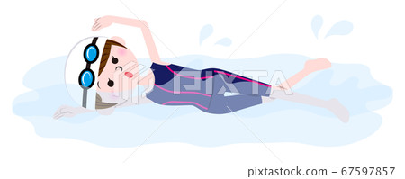 Woman swimming 67597857