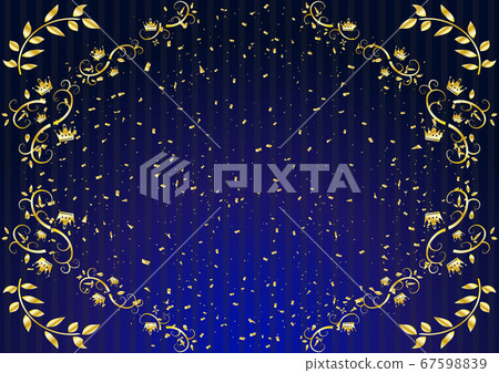 月桂樹冠框架五彩紙屑條紋背景 插圖素材 6759 圖庫