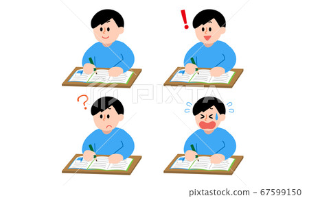 Men's plain clothes to study (simple color) 67599150