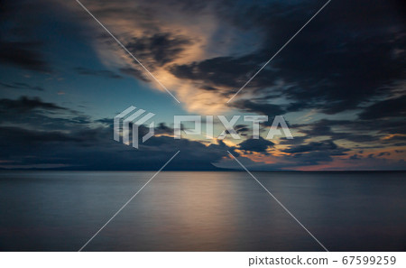 Sunset scenery of Mikoshi Coast, which was selected as one of the 100 best sunsets in the Ariake Sea in Kumamoto Prefecture Sunset scenery of Mikoshi Coast, which was selected as one of the 100 best sunsets in the Ariake Sea in Kumamoto Prefecture 67599259