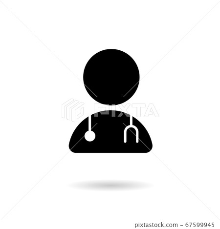 The Abstract sign of a doctor. Isolated Vector The Abstract sign of a doctor. Isolated Vector 67599945