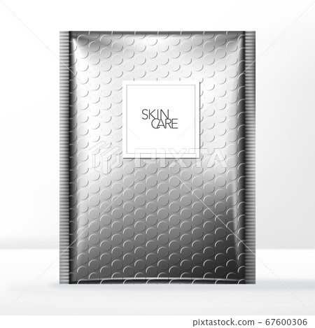 Vector Bubble Wrap Mailer Bag Packaging, Silver with Label 67600306
