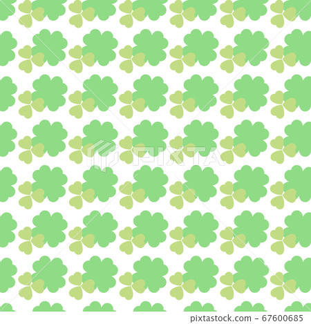 Hand-painted clover background green 67600685
