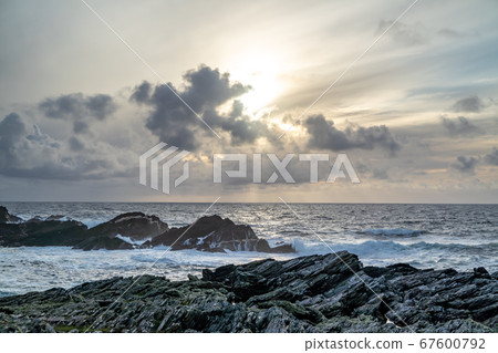 The coastline at Dawros in County Donegal - Ireland. 67600792