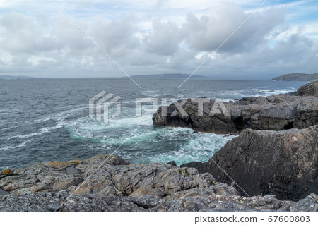 The coastline at Dawros in County Donegal - Ireland. The coastline at Dawros in County Donegal - Ireland. 67600803