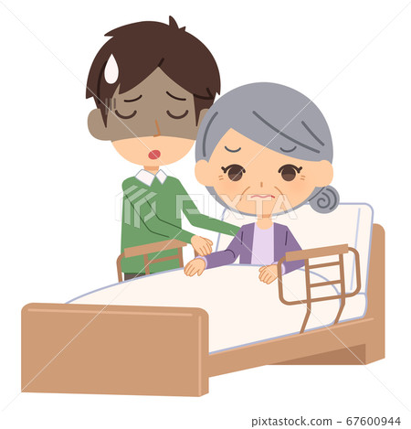 Men tired of nursing care - Stock Illustration [67600944] - PIXTA