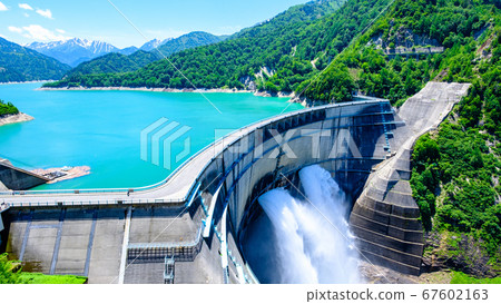 Kurobe Dam in early summer 67602163