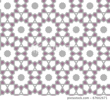 Arabesque vector seamless pattern. Arabic geometric tile and grid background or texture Arabesque vector seamless pattern. Arabic geometric tile and grid background or texture 67602671