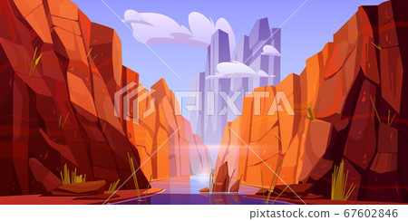 Grand Canyon with river on bottom, park of Arizona 67602846