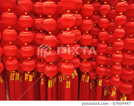 Chinese New Years background with red lantern Chinese New Years background with red lantern 67604447