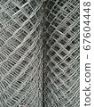 Roll of Metal steel wire mesh background 67604448
