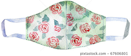 Medical protective mask on white background, Prevent Coronavirus, protection factor for virus. 67606801