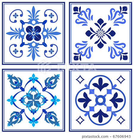 Azulejos portuguese traditional ornamental tile 67606943
