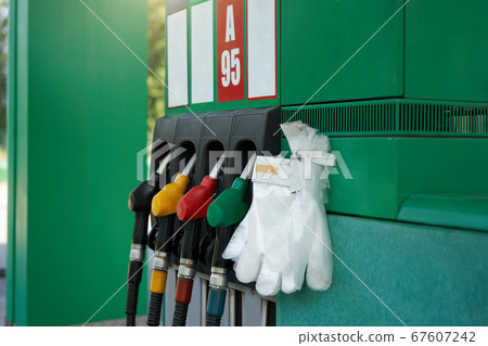 Coronavirus, covid-19 pandemic protective glove 67607242