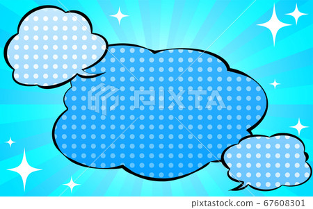 Background material: glittering concentrated lines background and pop balloon illustration Background material: glittering concentrated lines background and pop balloon illustration 67608301