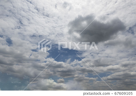 Landscape with blue sky and white clouds Landscape with blue sky and white clouds 67609105