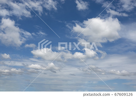 Landscape with blue sky and white clouds 67609126