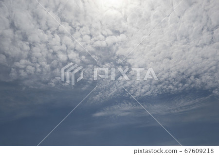 Landscape with blue sky and white clouds 67609218