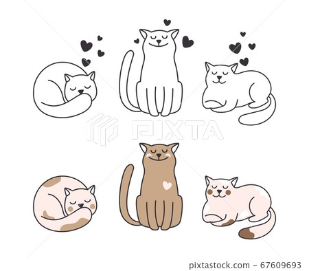 Doodle cats collection Doodle cats collection 67609693