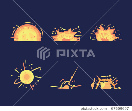 Cartoon explosion set Cartoon explosion set 67609697