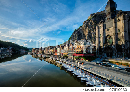 View of picturesque Dinant town. Belgium View of picturesque Dinant town. Belgium 67610080