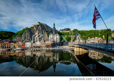 View of picturesque Dinant town. Belgium 67610223