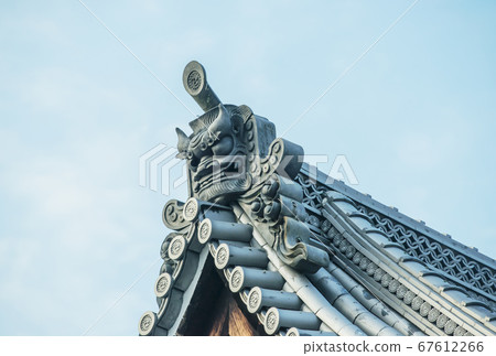 Onigawara Japanese house, Japanese roof tile Japanese style image material 67612266
