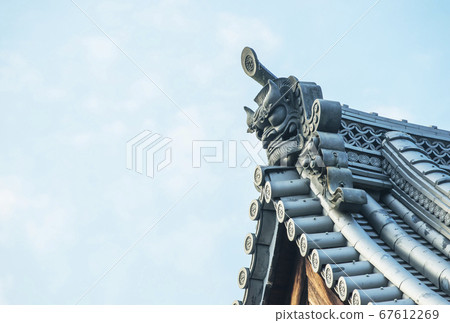 Onigawara Japanese house, Japanese roof tile Japanese style image material 67612269