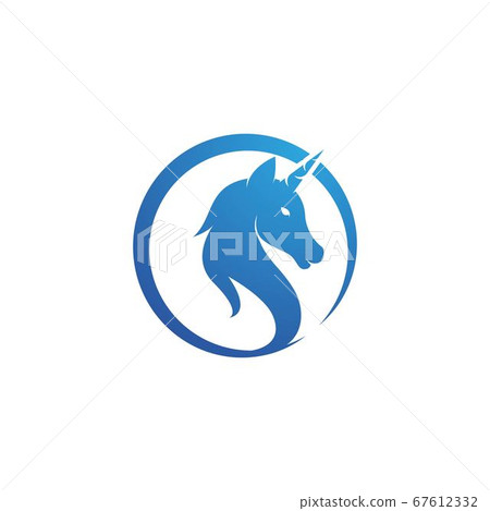 Unicorn Logo icon vector illustration 67612332