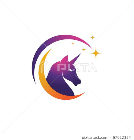 Unicorn Logo icon vector illustration 67612334