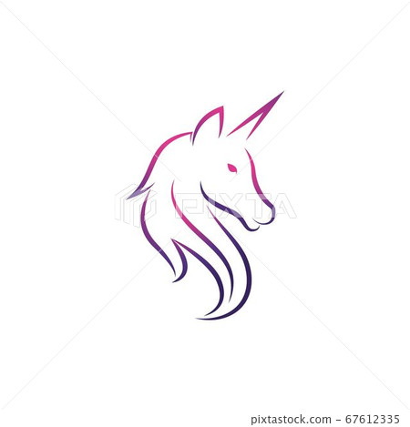 Unicorn Logo icon vector illustration 67612335