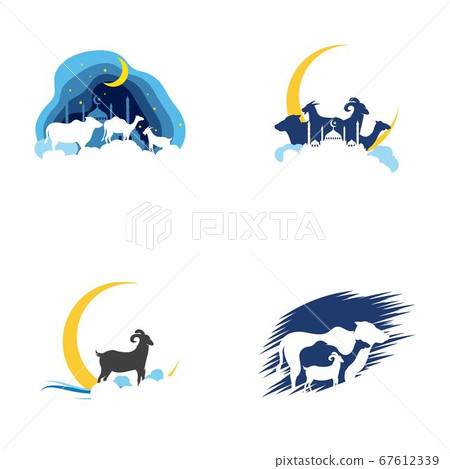 Eid Al Adha Mubarak icon vector 67612339