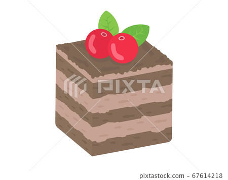 Illustration of chocolate cake 67614218