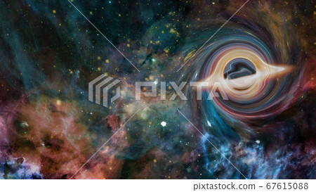 Supermassive black hole. Elements of this image 67615088