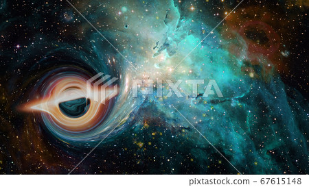 Supermassive black hole. Elements of this image 67615148