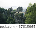 Bastei Bridge in Saxon Switzerland National Park, Saxony, Germany 67615965
