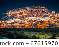 Old town of Dubrovnik at twilight, Dalmatia, Croatia 67615970
