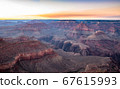 Grand Canyon at twilight, Arizona, USA 67615993