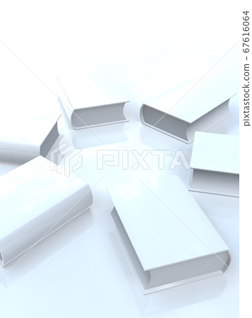 A white judicial image, a thick book like Rokuho Zensho 3DCG illustration A white judicial image, a thick book like Rokuho Zensho 3DCG illustration 67616064