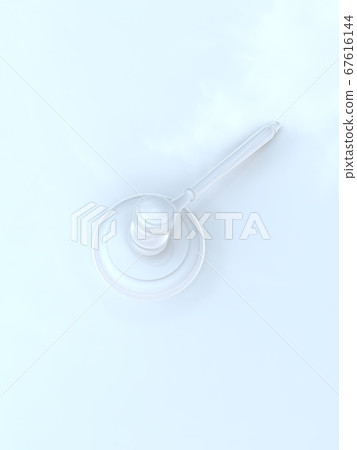 White judiciary image Gavel 3DCG illustration 67616144