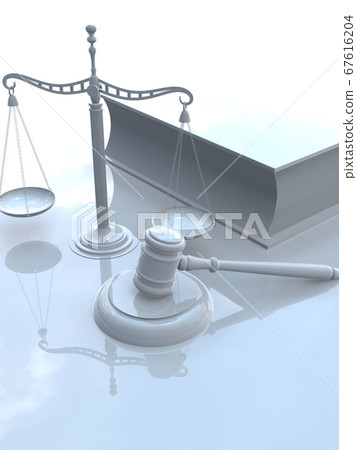 White judicial image Gavel balance six law complete book 3DCG illustration White judicial image Gavel balance six law complete book 3DCG illustration 67616204