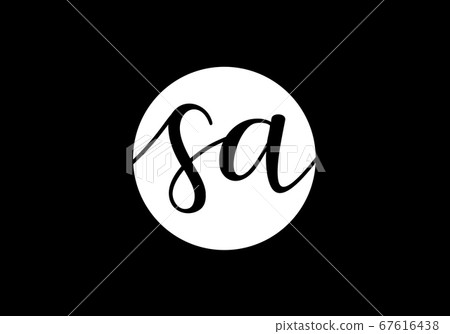 Initial Monogram Letter S A Logo Design Vector Template. S A Letter Logo Design 67616438