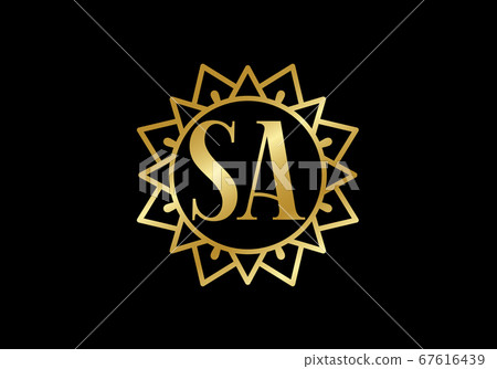Initial Monogram Letter S A Logo Design Vector Template. S A Letter Logo Design 67616439