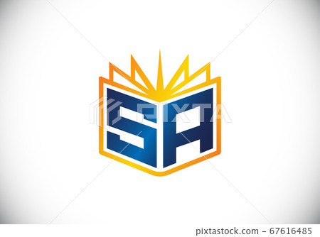 Initial Monogram Letter S A Logo Design Vector Stock Illustration